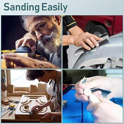 72PCS Sand Paper, Wet Dry Sandpaper Assortment Pack, Assorted for Wood Furniture Metal Finishing and Automotive Polishing, 400/600/800/1000/1200/1500/2000/2500/3000 Grit, 9 x 3.6 Inch thumbnail