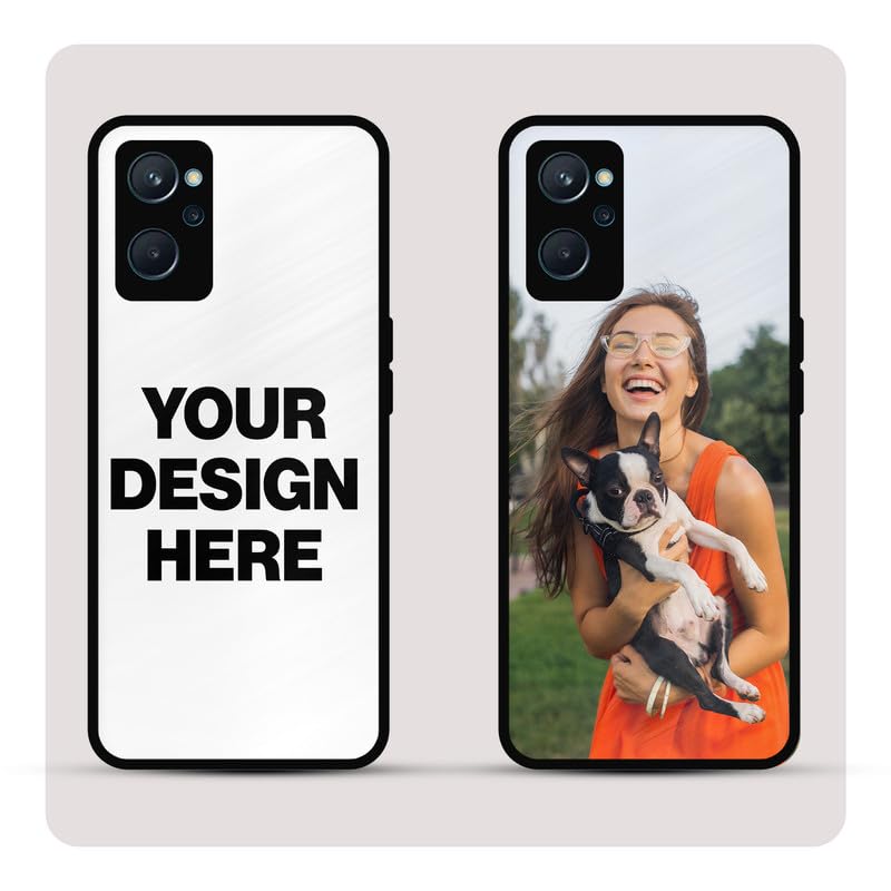 Image of Personalized Back Cover for Realme 9i | Custom Case with Name, Photo or Logo | PrintShield Hybrid with Soft TPU Grip & Scratch Protection