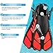 ZEEPORTE Mask Fin Snorkel Set with Adult Snorkeling Gear, Panoramic View Diving Mask, Trek Fin, Dry Top Snorkel +Travel Bags, Snorkel for Lap Swimming