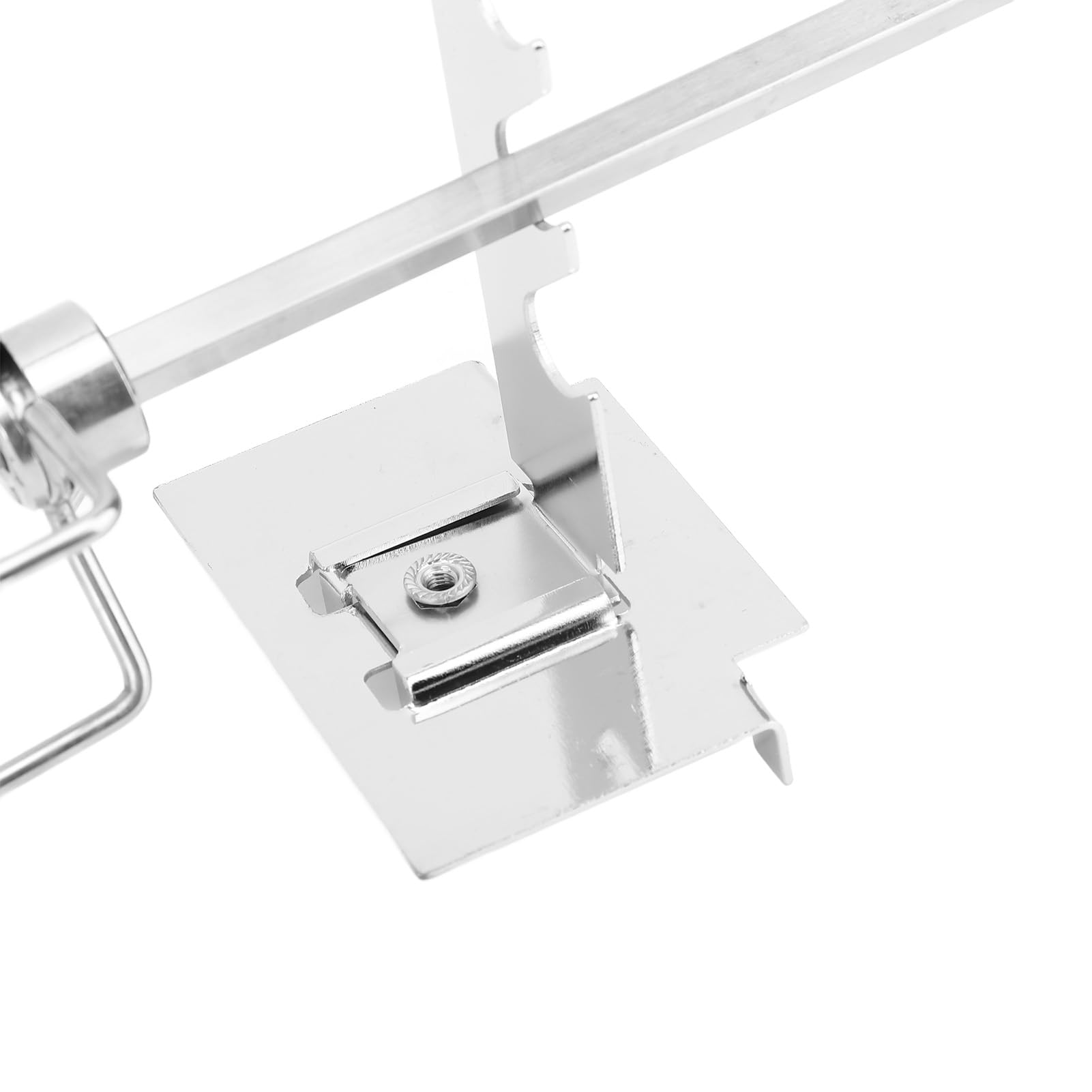 Asixxsix Zestaw do grilla rożenowego, wodoodporny, ze stali nierdzewnej, z przełącznikiem, obrotowy rożen ze stabilnym silnikiem, o udźwigu 15 kg, do użytku domowego (Wtyczka UE 220 V)