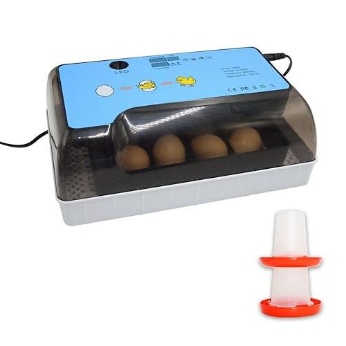 Incubadora de huevos, máquina de incubación de aves de corral digital totalmente automática, control de temperatura y volteador automático de
