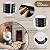 Durable Half Circle Metal Firewood Rack-Stylish and Sturdy Log Holder for Indoor & Outdoor Use,Perfect for Organizing and Storing Firewood by Fireplace/Fire pit (Black, 24 Inches Diameter Half Ring)