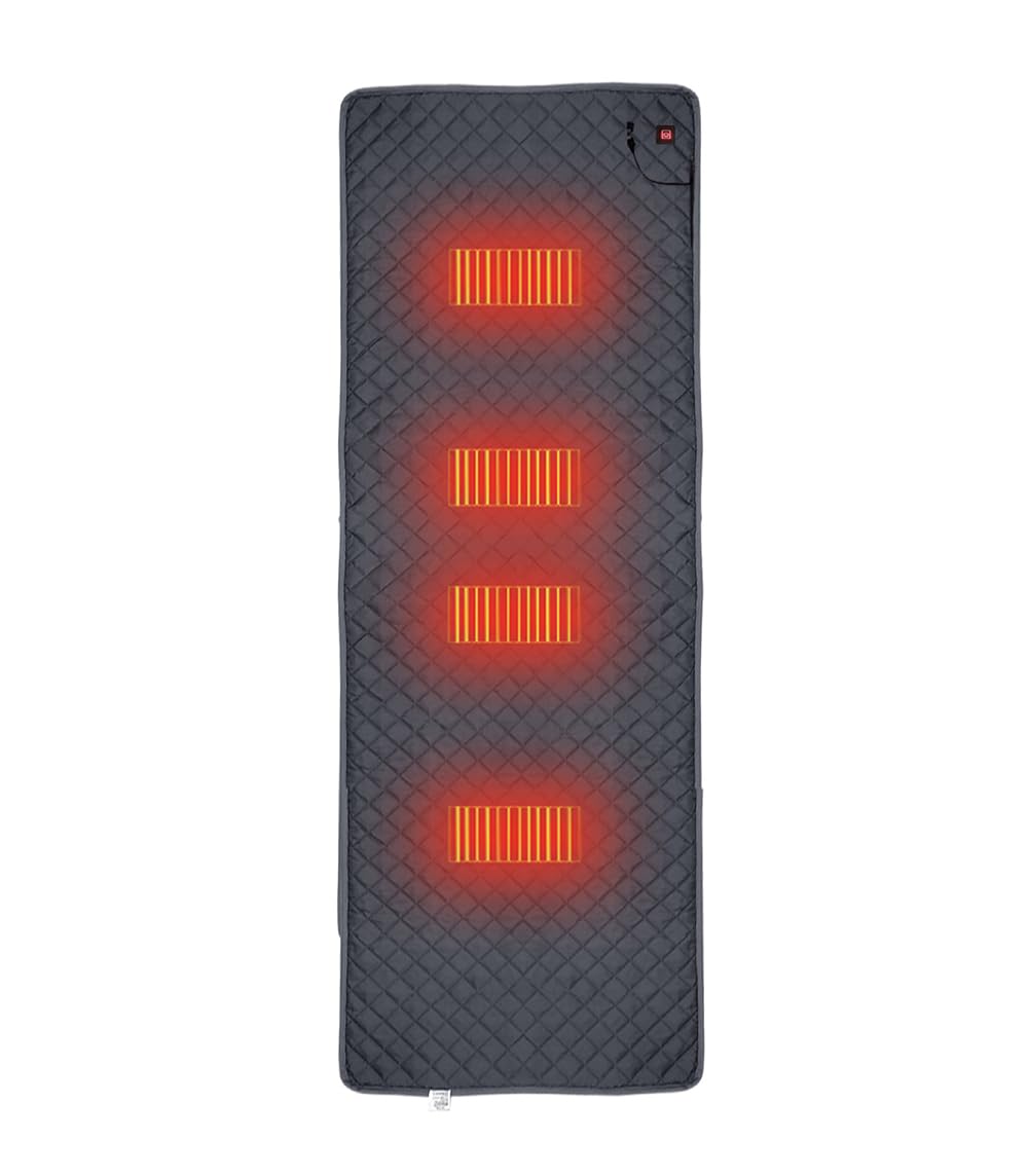 Electric Heating Pad Camping Blanket Portable Tent Carpet USB 5 Temperature Levels Machine Washable Waterproof Lightweight Heated Sleeping Bag Liner for Outdoor Hiking Picnic 180x60cm