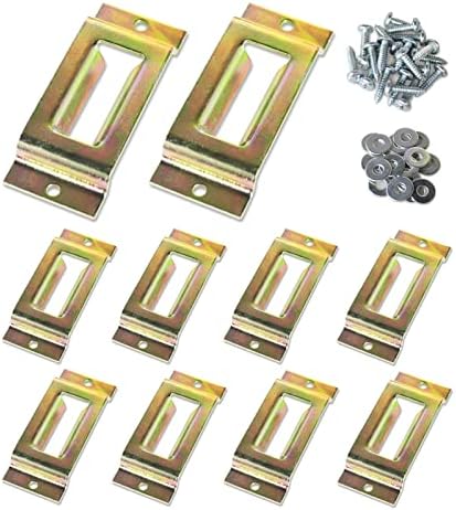 ANLU LOAD E Track Single Slot,E Track Single Slot Tie Down Anchor E Track Slots for Spring Fitting Ratchet-E Straps,Installed Pickups/Vans/Trailers/PanelTrucks/Warehouses/Black,10PACK