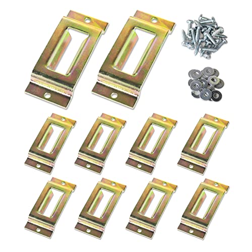 Anlu Load E Track Single Slot,E Track Single Slot Tie Down Anchor E Track Slots For Spring Fitting Ratchet-E Straps,Installed Pickups/Vans/Trailers/Paneltrucks/Warehouses/Black,10Pack #TOP3