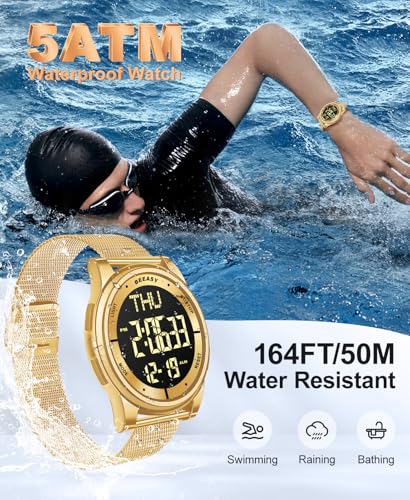 Montre numérique avec double temps et chronomètre pour le sport - 2