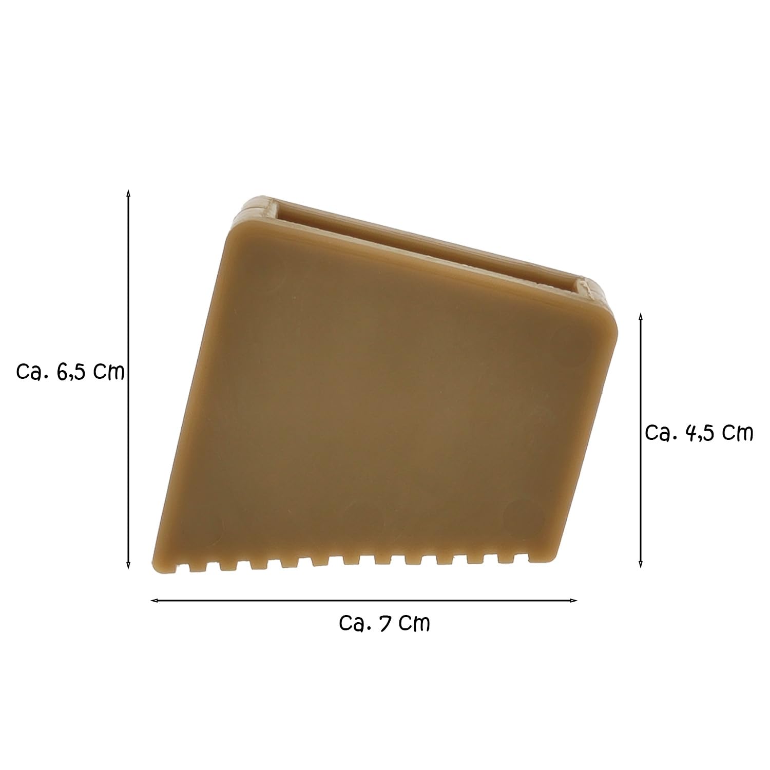 4 x stopka drabiny do drabiny stojącej do belek 60 x 22 mm, gumowe nóżki drabiny antypoślizgowe