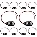 EX ELECTRONIX EXPRESS 10 Pack I-Type 9V Battery Snaps, Red and Black Leads, 9 Volt Battery Connectors