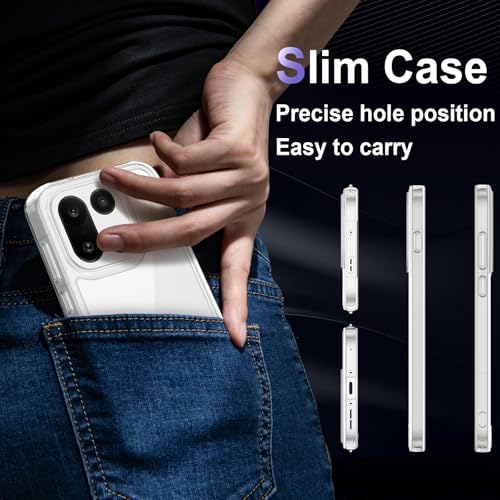 Image of Case for OnePlus 15 5G, Military Grade Drop Protection Clear Phone Case, Yellowing Resistant, Anti-Scratch Hard PC Back, Shockproof Hard Ultra-Thin Protective Cover, Transparent