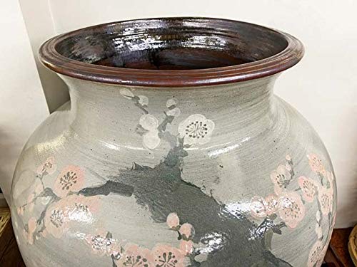 Amazon.co.jp: 大迫力 圧巻の益子焼大壺 窯元：よこやま 美品 高さ約 
