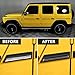 Fancemot 10PCS Real Carbon Fiber Side Body Molding Trim Compatible with Mercedes Benz G-Class G63 G550 W463A 2019-2025, Exterior Decor Sticker Accessories