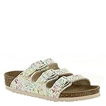 Birkenstock Girl's Florida Vegan (Toddler/Little Kid/Big Kid) Watercolor Flower White Birko-FlorTM EU 27 (US 9-9.5 Toddler) Narrow