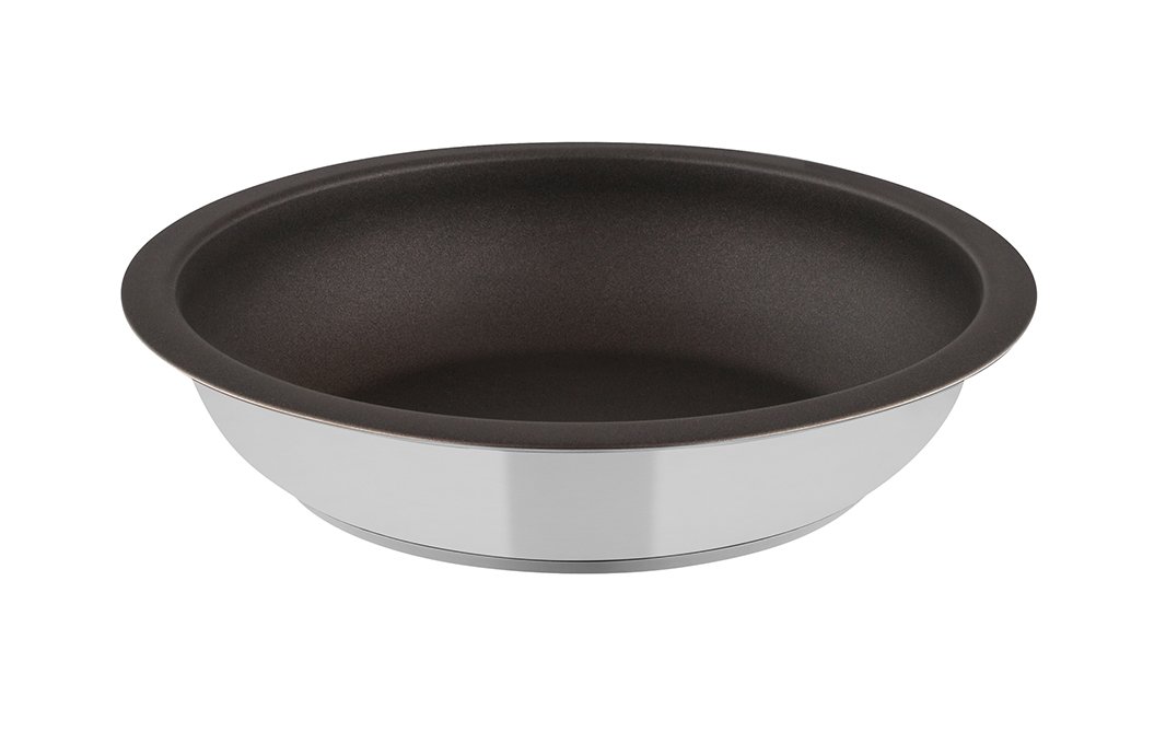 Quick Clack ProFrying Pan 20/24/2 8 cm Coated, Stainless Steel, Silver, Ø20cm