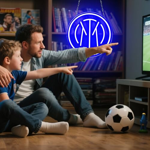 Image of AHlove Football Team Neon Sign for Wall Decor,LED Neon Lights for Game Room、Man Cave,Birthday、Christmas Gifts for Teen Boys and Girls