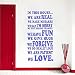 LANGYA Stickers Muraux Stickers 42X78 Cm Amour Autocollant Famille Heureuse Auto-Adhésif PVC Autocollant Salon DIY Maison Amovible Mur Art Maison Décoration Murale Murale