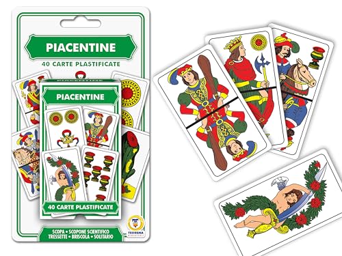 Mazo de 40 Cartas de Juego Italianas Teorema