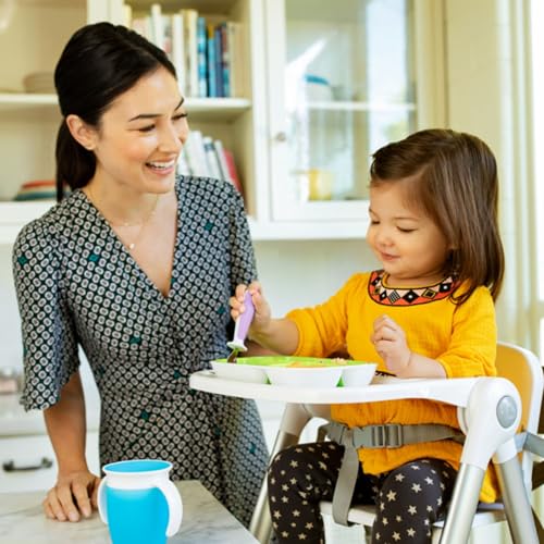 Image of Munchkin Raise Toddler Fork & Spoon Set for Mealtime, BPA Free, Purple | 12+ Months | Includes 1 Forks & 1 Spoons | Self-Feeding Essentials