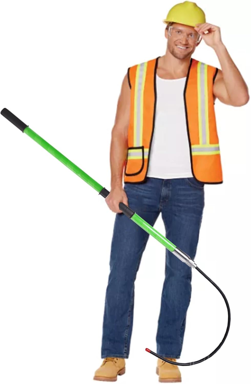 Emergency Rescue Hook for Electricians - Life-Saving Electrical Safety Tool, 1m/3.3ft Rescue Pole with Body Hook for Power Stations, Durable & Reliable Safety Equipment (Red)