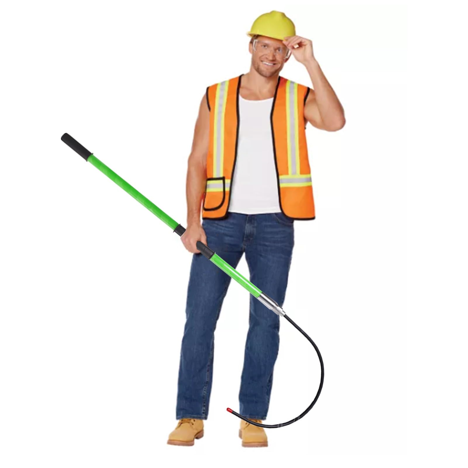 JKJZSALJ Safety Rescue Hook,Emergency Rescue Hook For Electricians-3M/9.8Ft Safety Tool For Power Stations, Electrical Safety Device, Life-Saving Rescue Pole With Body Hook,Green,1m/3.3ft