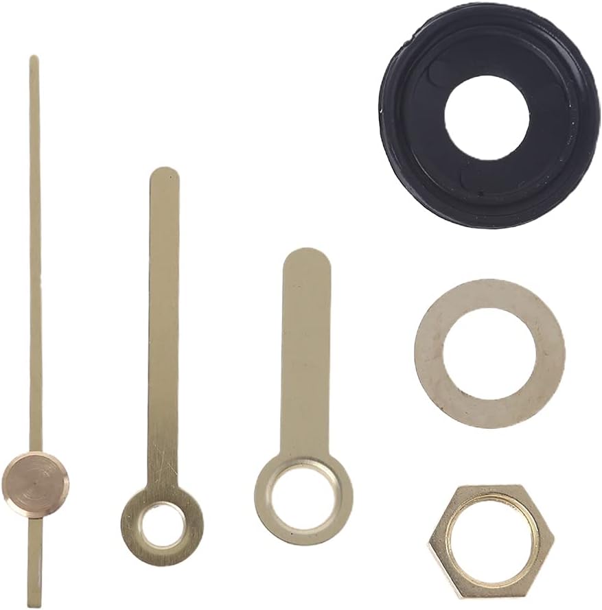 1 Pcs Clock Mechanism, Quartz Movement Replacement, Silent Quartz Wall Movement Mechanism Battery Operated with 20mm/0.79 Inch Shaft Length, 51mm/2.02 Inch Long Hands