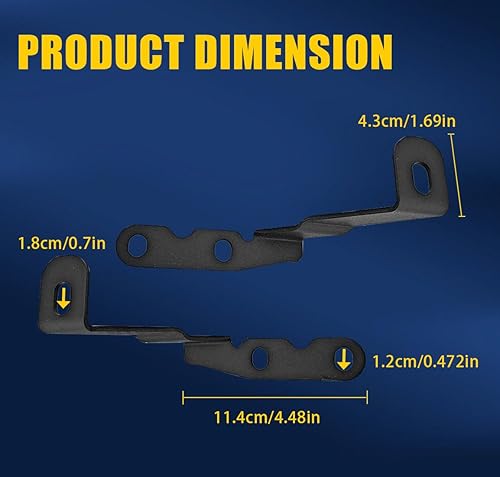 Miniatura 7 de ADTOPI - Soporte de montaje de capó de metal negro para antena de luz de cubo de luz todoterreno, compatible con Chevy Suburban Tahoe Silverado