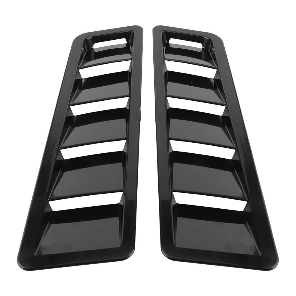 QIZUN 2 Pcs Car Bonnet Vent Cover Suitable for SEAT Exeo Saloon(3R2)(2008-2026), Hood Air Intake Scoop, Bonnet Louver Vent Cover, Front Bonnet Vent cover,Black B