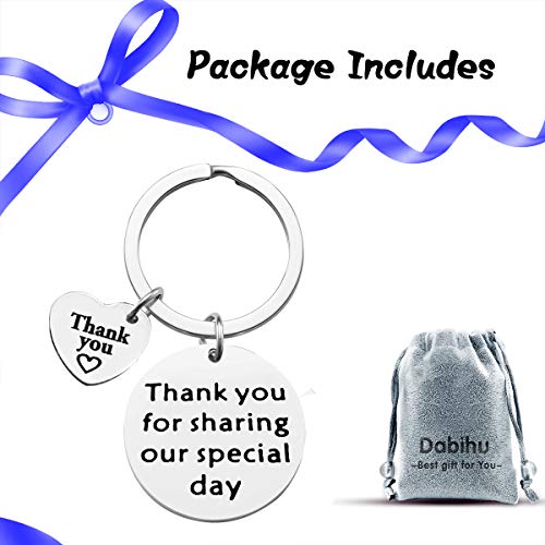 Wedding Party Appreciation Gift Keychain Thank You for Sharing Our Special Day Keyring Wedding Officiant Thank You Keychain Guests Party Wedding Favor Gift - Thumbnail 7