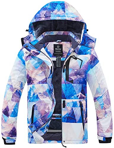 Wantdo Women's Windproof Softshell Jacket Mountaineering Sportswear Mountain Flora XX-Large