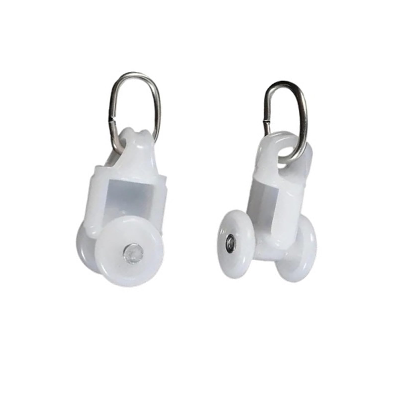 Curtain Track Gliders 50Pcs Plastic Curtain Track Glider Sliding Hooks Drapery Rail Roller Windows Ceiling Shower Pulley