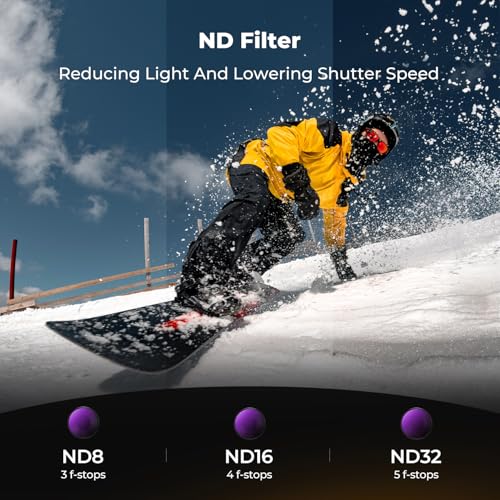 Image of K&F CONCEPT ND Filter Kit for DJI Osmo Action 6, CPL ND8 ND16 ND32