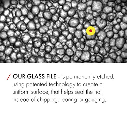 Germanikure Mantra Glass Nail File In Suede Case, Ethically Made In Czech Republic - Professional Manicure & Pedicure Tools For Smooth Easy Shaping Of Natural Fingernails #TOP4