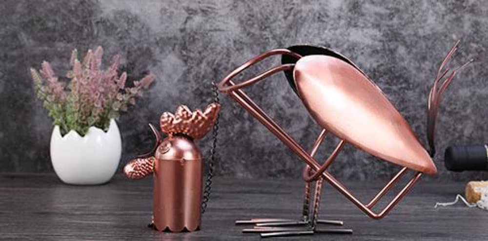 Portabottiglie in metallo creativo da tavolo in ferro robusto espositore fatto a mano scaffale per vino decorazione regalo artigianale