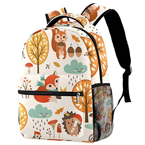 Sac à bandoulière écureuil et renard mignon pour enfants