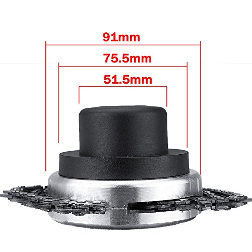Toolcool 65Mn Trimmer Head Coil Chain Lines for Medium Size Lawnmower Brush Cutter Grass Trimmer