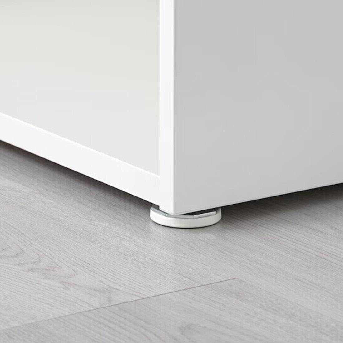 IKEA Verstellbare Beine LATTHET (Füße 203.311.98) für PLATSA Schranksystem - weiß