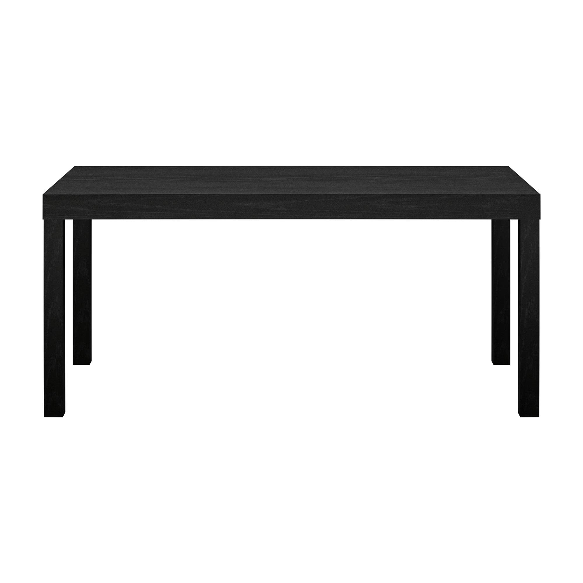 Black, Coffee Table : DHP Parsons Modern Coffee Table, Black Wood Grain