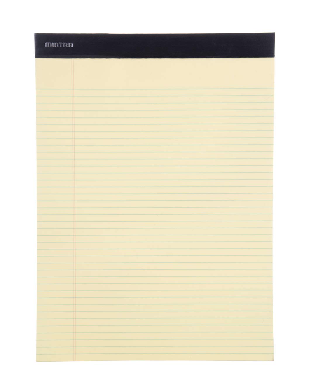 Mintra - Bloc-notes da ufficio, 50 fogli per blocco, carta micro perforata, per scuola, università, ufficio, lavoro, professionale 8.5in x 11in (Narrow Ruled) Basic 6pk (Canary)