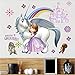 miaoqiushiyi Neige Blanc Sofia Sirène Rapunzel Cinderalle Princesse Stickers Muraux Décor À La Maison Enfants Chambre Stickers Bande Dessinée Mural Art