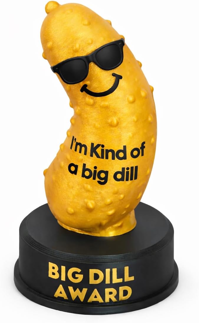 MunnyGrubbers - 4 Inch Funny Novelty Meme Award Trophy - Your Did it - You did it - Big Dill - Quacktastic - Top Banana - Cream of The Crop - Dumpster Fire - Plastic Trophy for Gifts and Laughs