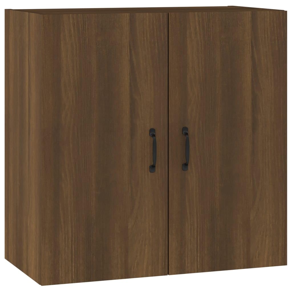 vidaXL Wall Cabinet Floating TV Unit Sideboard Entertainment Centre Wall Mounted Hanging Cabinet TV Console Media Unit Brown Oak Engineered Wood — image 1