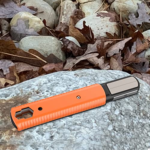 Moniss Pedra de afiar portátil portátil ao ar livre multiferramenta ferramenta de afiar com chave fe