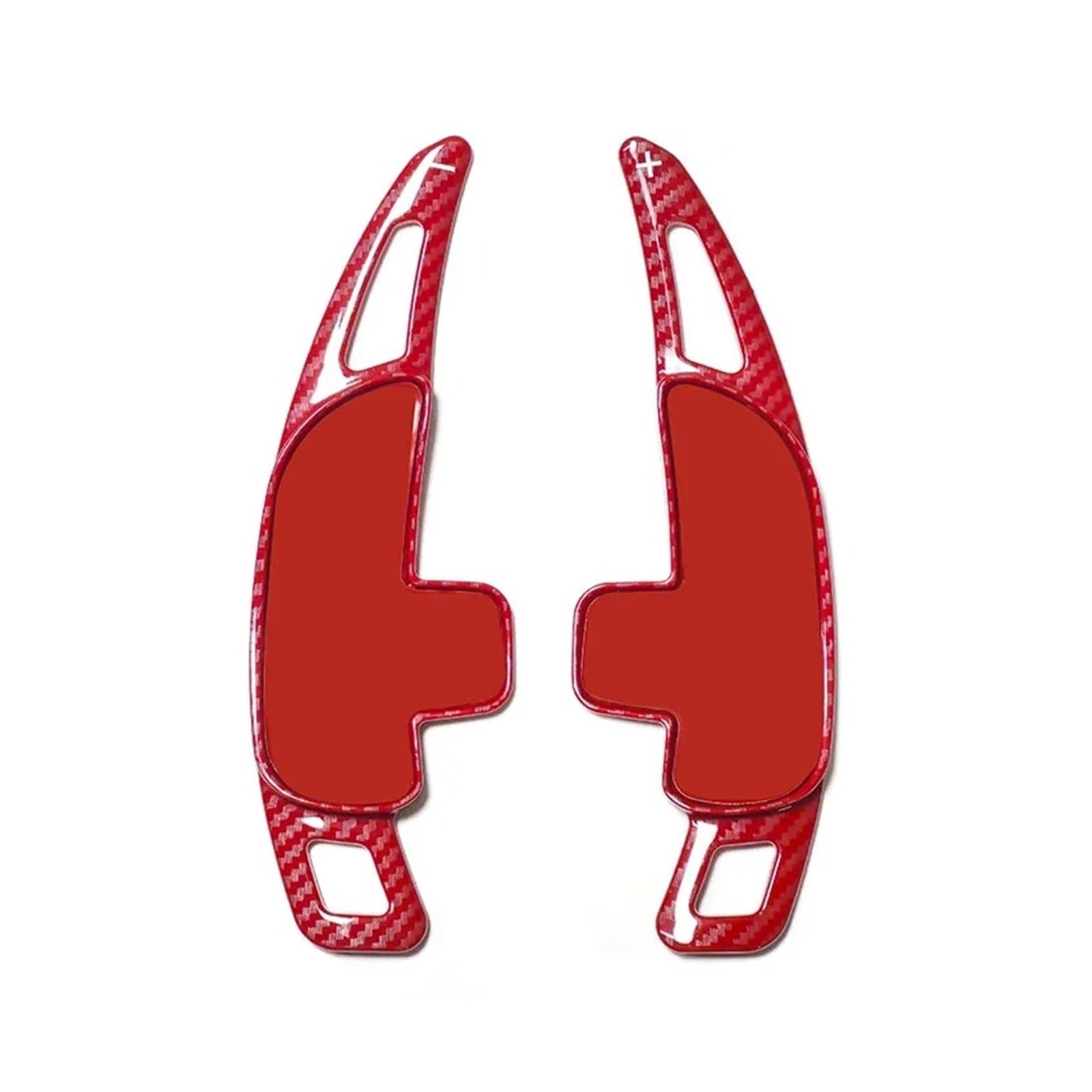 PLMNHSS Car Steering Wheel Shift Paddle Blade for Benz for AMG for A35 for A45 for C43 C63 for S63 S65 G63 for GLA for GLB for GLC for GLE Steering Wheel Paddle Shift(Red Carbon Pattern)