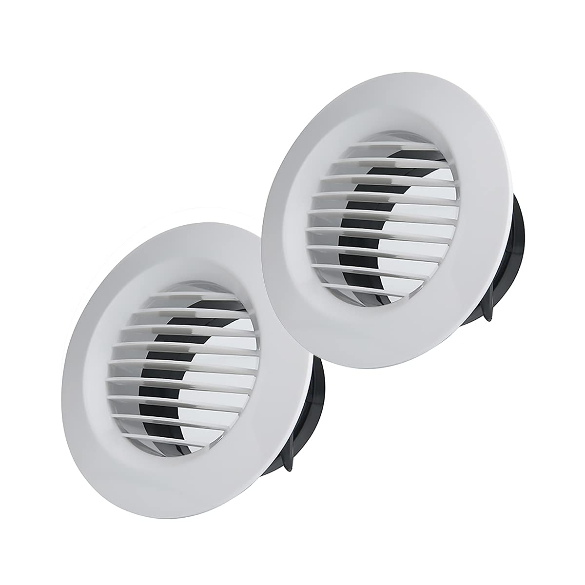 Lüftungsschlitze, Ø 150 Mm, Weiß, Mit Integriertem Fliegengitter – ABS-Abdeckung Für Badezimmer, Küche, Büro