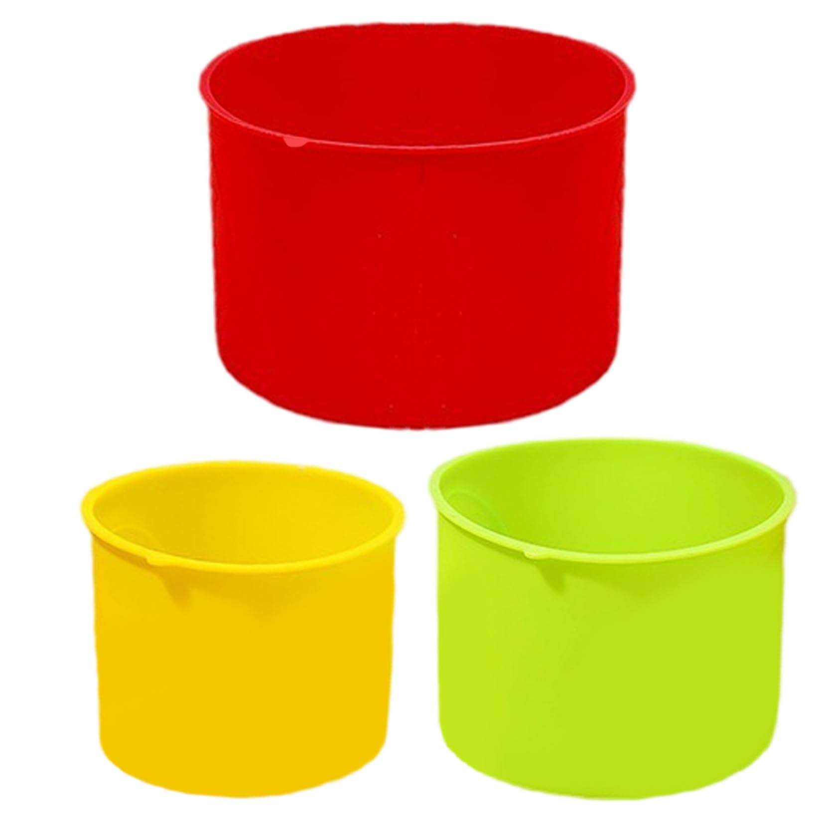 Moldes de pastel de silicona redondos de 4, 5 y 6 pulgadas para hornear repostería en casa