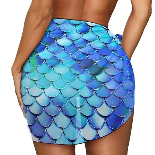 Sarong Coverups for Women Sheer Swimsuit Cover Ups Chiffon Wrap Sexy Short Skirt Beach Bikini Cover-Up Swimwear4