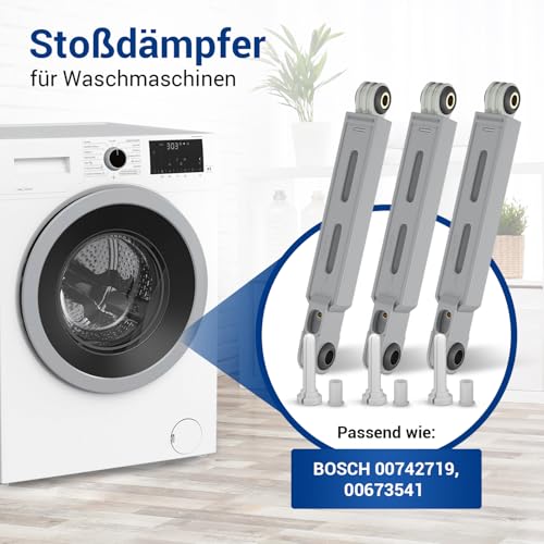 VIOKS 3 Stück Stoßdämpfer Waschmaschine Ersatz für Bosch 00742719 90 N/Waschmaschine Stoßdämpfer für Constructa Waschmaschine Siemеns IQ700 Bosch