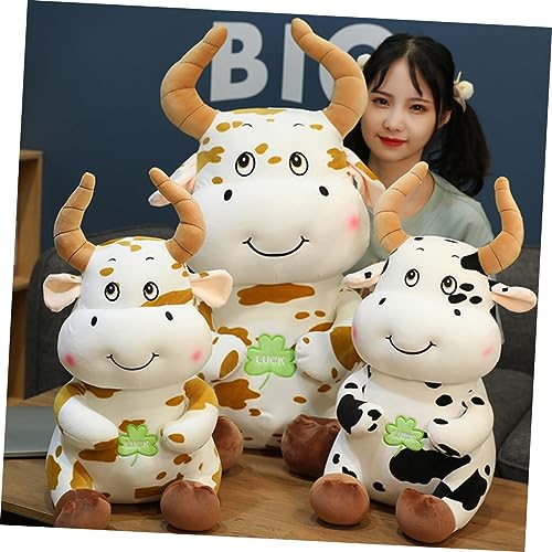 Toyvian 1 Peça Travesseiros Infantis De Vaca De Quatro Folhas Brinquedos De Pelúcia Themberchaud Tra