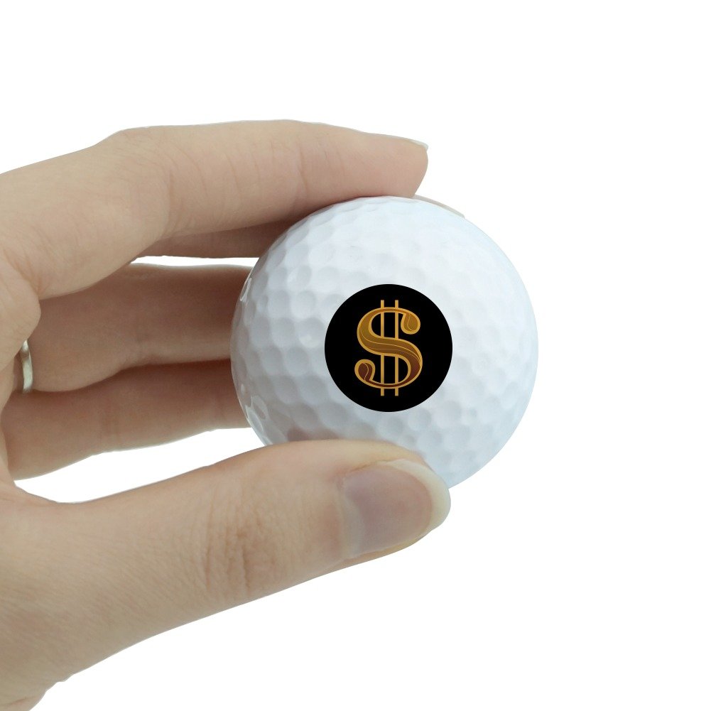 GRAPHICS & MORE Dollar Sign Symbol Novelty Golf Balls 3 Pack