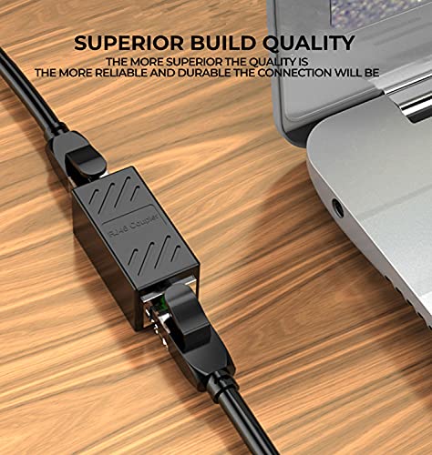 Ethernet-kabelconnector (2 stuks), RJ45-connector, LAN-kabeladapter, RJ45-koppeling, Powerline netwerkadapter, Ethernet… - Image 3