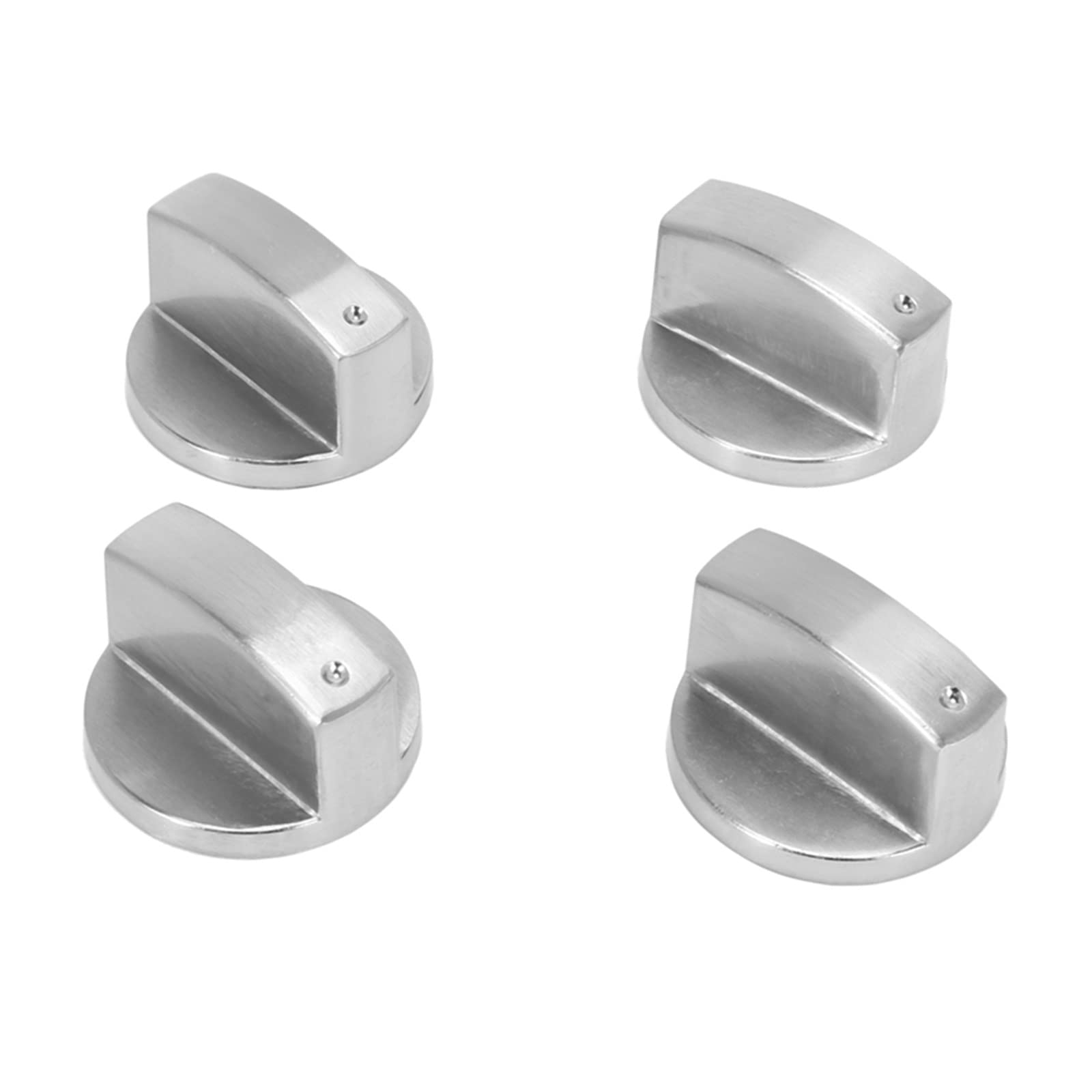 Miter Boutons de cuisinière, bouton de four (12 pièces), adaptateurs de boutons de commande de cuisinière à gaz en argent universel de 6 mm, interrupteur rotatif de four